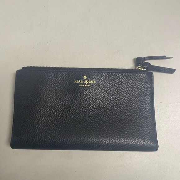 KATE SPADE Women’s Wallet V095 Black Zipper & Snap Closure 8X4 - Picture 11 of 11